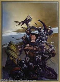 Doug Beekman - Original Cover Painting for Savage Sword of Conan #225 (Marvel, 1994). Near the end of its epic run, -