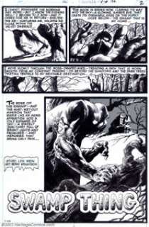 Bernie Wrightson - Original Art for House of Secrets #92 Complete 8-page Story "Swamp Thing" (DC, -