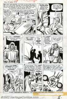 Jack Kirby and Dick Ayers - Original Art for Fantastic Four #10, page 5 (Marvel, 1963). In 1961, a revolution - | Heritage