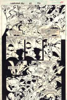 Bob Almond, Pat Olliffe | Warlock And the Infinity Watch #35 P.20 / 27 - Drax the Desrtoyer Action - 1994 | Anthony’s Comic Book Art