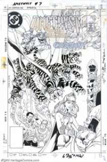 Ernie Colon and Bob Smith - Original Cover Art for Amethyst, Princess of Gemworld #7 (DC, 1985). Ernie Colon -