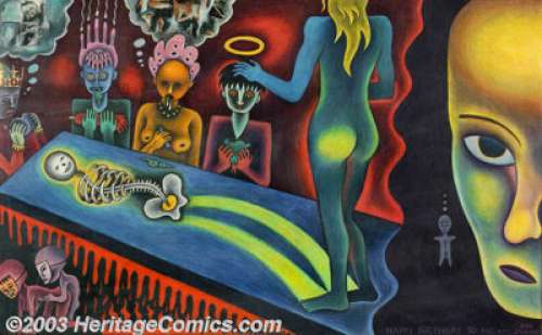 Jeff Johnson - Original Art Illustration, "Nurture The Devil #2" (Fantagraphics, 1994). Noted for his -