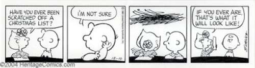 Charles Schulz - Original Comic Strip Art for Peanuts Daily dated 12-10-81 (United Features Syndicate, 1981). Ah, - | Heritage