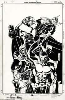 Pascual Ferry and Michael Golden - Heroes for Hire #12 Cover Original Art (Marvel, 1998). A fabulous cover by -