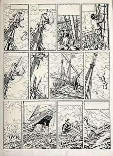 De Moor, Bob - 1 Original page - Cori le Moussailon - L’Invincible armada - Le Dragon des Mers T2 - 1980 | Catawiki