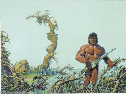 Richard Corben - A Feast Unknown Cover Original Art (Fokker D-LXIX Press, 1975). The publisher’s synopsis read, - | Heritage