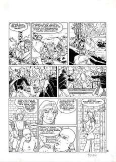 Ferry - 1 Original page - Ian Kaledine 6 - Het gloeiende mes - 1987 | Catawiki