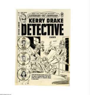 Alfred Andriola - Kerry Drake Detective Cases #21 Cover Original Art (Harvey, 1950). Chief investigator for the -