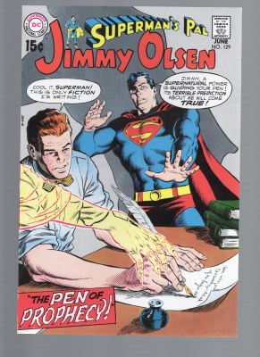 Superman’s Pal Jimmy Olsen #129 Comic Production Art Cover Proof Jack Adler | Neat Stuff Vault