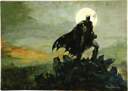 Arthur Suydam - "Batman Zombie" Painting Original Art (2006). Marvel Zombies cover artist Arthur -
