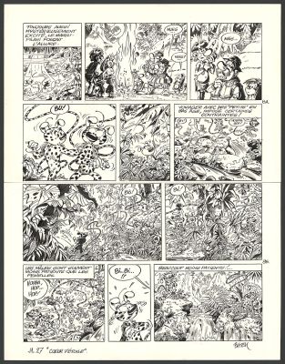 Batem | Le Marsupilami - Cœur d’étoile (T.27) - Planche originale n°08 | Daniel Maghen