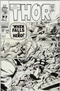 Jack Kirby and Vince Colletta - Thor #149 Cover Original Art (Marvel, 1968). The punishing power of Jack - | Heritage