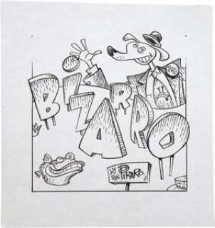 Dan Piraro - Bizarro Title Panel Comic Strip Original Art Group (King Features Syndicate, undated). Two -