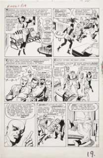 Jack Kirby and Paul Reinman X-Men #1 First Marvel Girl in Costume page 16 Original Art (Marvel, 1963). - | Heritage