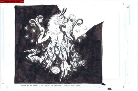 Mike Mignola - Hellboy And the Bprd : the Goddess of Manhattan Issue 1 Page Cover