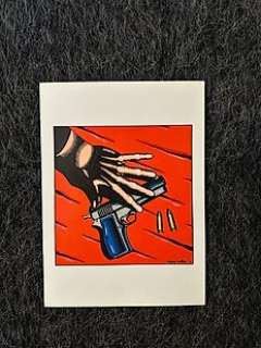 Guitard, Thierry - Guitard, Thierry - 1 Original colour drawing - Gun - 1994
