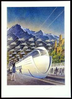 Schuiten, François - 1 Offset Print - Futura Train - 2023 | Catawiki