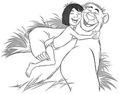 Jaume Esteve - The Jungle Book - Mowgli & Baloo - Original Drawing - Pencil Art - 45 x 32 cm | Catawiki