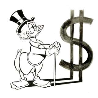 Tony Fernandez - Scrooge McDuck - Original Painting | Catawiki