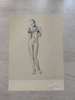 Erich Von Gotha - 1 Print - Janice in slave - limited con disegno originale - 2016 | Catawiki