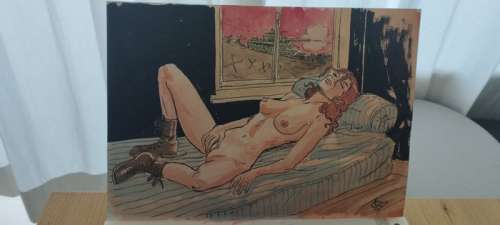 Carin - 1 Original drawing - Sur la kali gandaki - 2005 | Catawiki