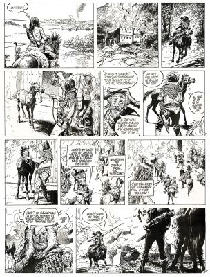 Franz | Poupée d’ivoire, Le tombeau Scythe, planche originale à l’encre de chine. | Septimus