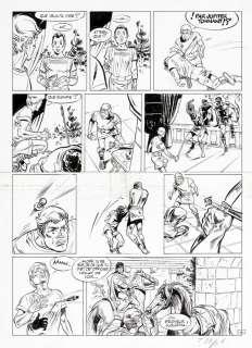 Hermann - Jugurtha, planche n°4 Ã  l‘encre de Chine de…