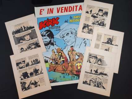 Hugo Pratt e Studio - 6 Original drawing - Il Sergente Kirk - 1976 | Catawiki