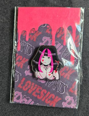 Luana Vecchio | Doll Parts - Maddie - Young Domino Enamel Pin | Kinetic Collectibles