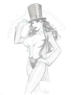 Michael Dooney - Zatanna Pencil Art - 2007 Signed