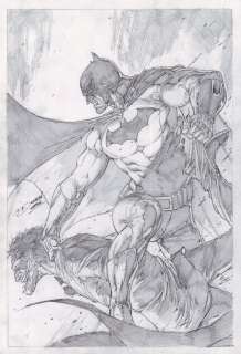 Dheeraj Verma - Batman / Joker Pinup (Sold Live on ‘Dueling Dealers of Comic Art‘ Pro-Am Episode #21 Podcast on 3-20-2023 Watch It Here!