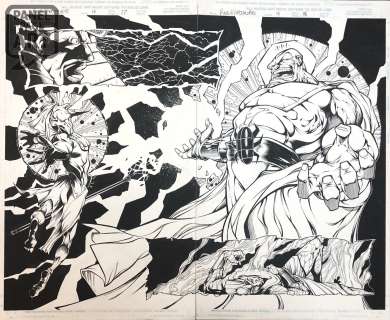 Adam Pollina - Rise of Apocalypse 4 - Double Page Splash