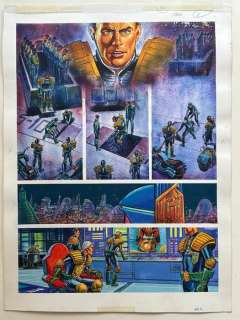 Benet, Manuel - 1 Original colour page - Judge Dredd - Judge Dredd calls in - 1993 | Catawiki