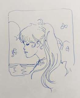 Manara, Milo - 1 Original drawing - Pin Up - dédicace su volume - 1983 | Catawiki