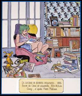 Cosey | La Lecture de Bandes Dessinées, illustration Ã … | Millon