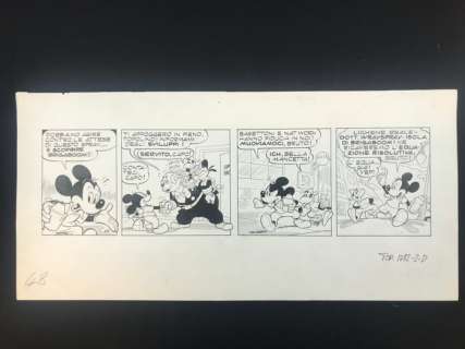 Scarpa, Romano - 1 Original page - Topolino - Topolino e l’enigma di Brigaboom | Catawiki