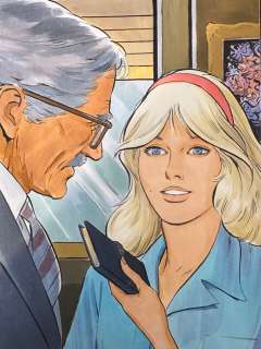 Sidobre, Jean - 1 Original colour page - Alice au détective - 1984 | Catawiki