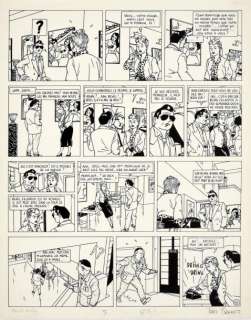 Benoit Ted (Thierry Benoit, Dit) | BENOIT Ted Ray Banana - Cité lumière. Casterman 1986. Encre… | Coutau Bégarie