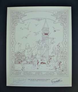 Vandersteen Willy - Prent - Duel op het St. Marcoplein in Venetië uit suske en Wiske "De Tartaarse Helm" - 1981 | Catawiki