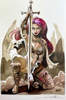 Candita, Giuseppe - 1 Original drawing - Red Sonja - Queen Sonja | Catawiki
