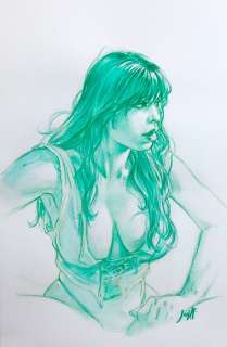 Jula, Andrea - 1 Original colour drawing - Druuna | Catawiki