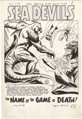 Howard Purcell | Sea Devils #35 p1 (Splash) | Nostalgic Investments