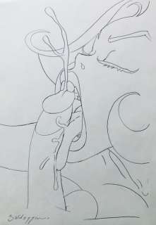 Baldazzini, Roberto - 1 Original drawing - Beba e le 110 pompe - 2023 | Catawiki