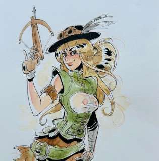 Barbucci, Alessandro - 1 Original colour drawing - Ekhö Monde Miroir - Fourmille en SteamPunk - 2020 | Catawiki