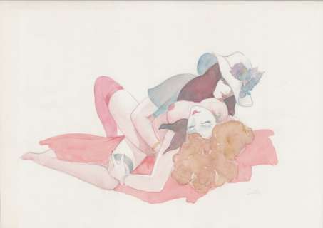 Frollo, Leone - 1 Original drawing - La coppia | Catawiki