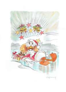 Fernandez, Tony | Original drawing  - Donald Duck 2  - Disney Art X-Mas | Catawiki