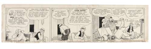 MOON MULLINS 1933 DAILY COMIC STRIP ORIGINAL ART BY FRANK WILLARD. | Hake’s