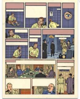 Studio Jacobs - 1 Bleu de coloriage + film noir - Blake & Mortimer - La Marque jaune | Catawiki