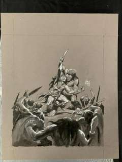 Joe Kubert. Tor Cover Art Painting. | Weiss Auctions