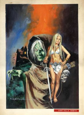 Rafael Cortiella | Original artwork terror -the witch and the warrior – Cortiella | Origin Of Comics